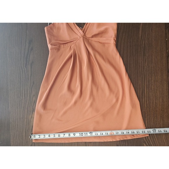 Forever 21 Burnt Orange Silky Slip Dress Sz S - Picture 10 of 10